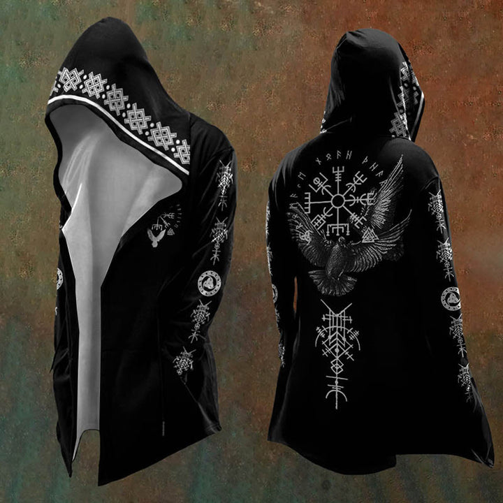 WorldNorse Triple Horn of Odin Vegvisir Hooded Jacket - US/UK/AU48，EU58 (4XL) - image 0