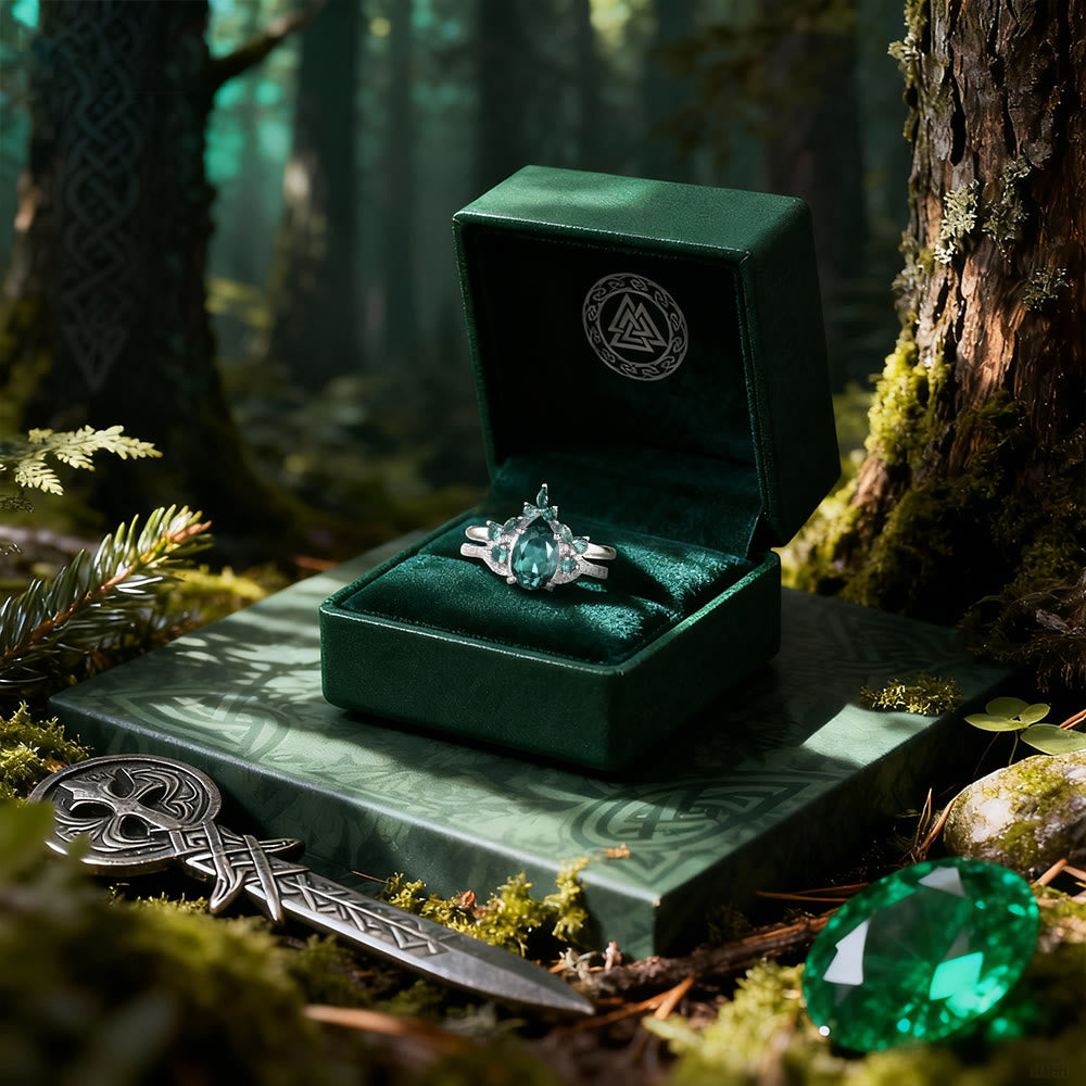 FREE Today: Forestborn Emerald Crown Ring Set - image 4