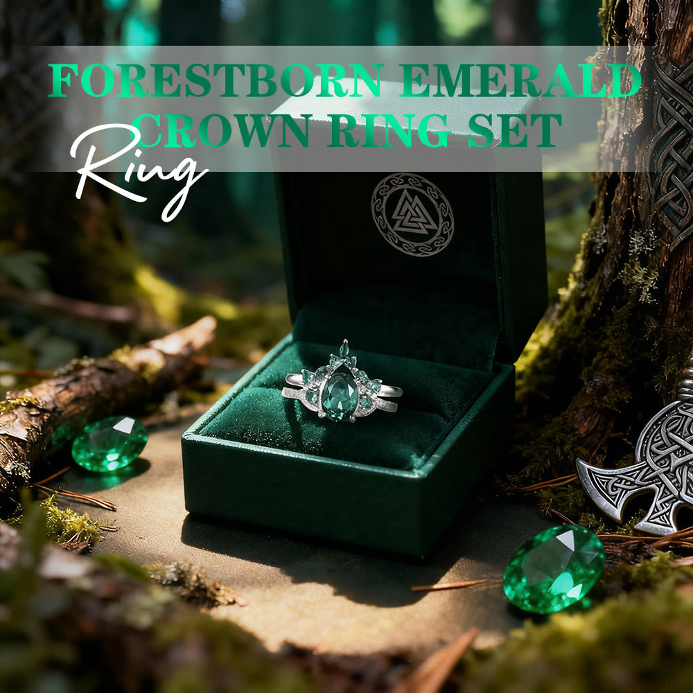 FREE Today: Forestborn Emerald Crown Ring Set - image 2