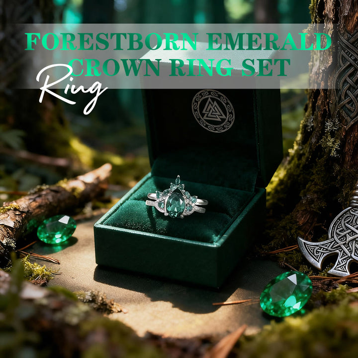 FREE Today: Forestborn Emerald Crown Ring Set - image 2