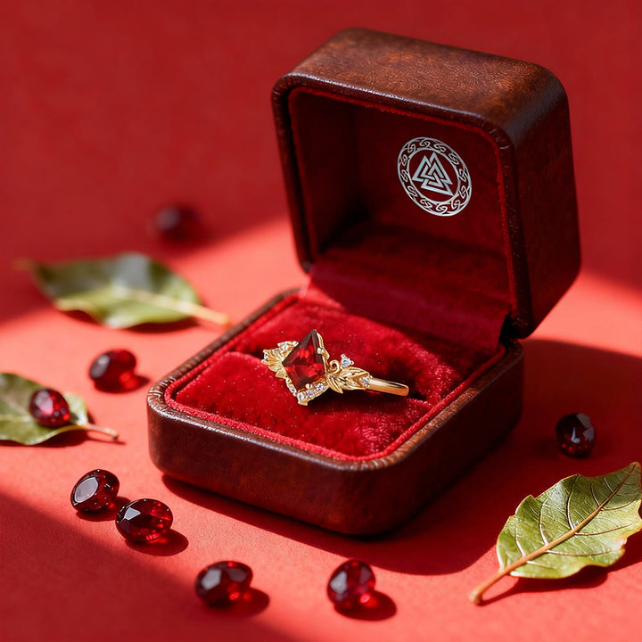 FREE Today: Bloodfire Leaf Garnet Ring - image 4