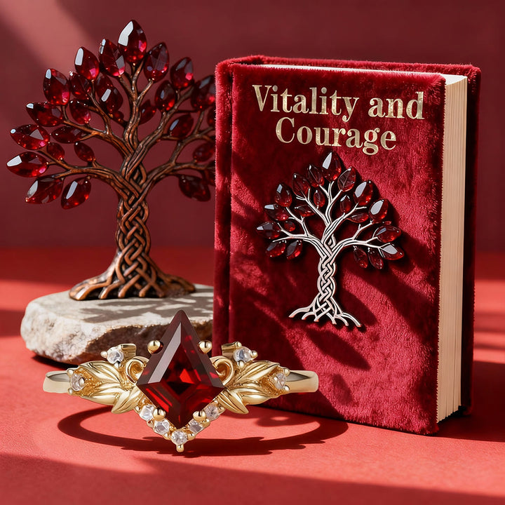 FREE Today: Bloodfire Leaf Garnet Ring - image 3