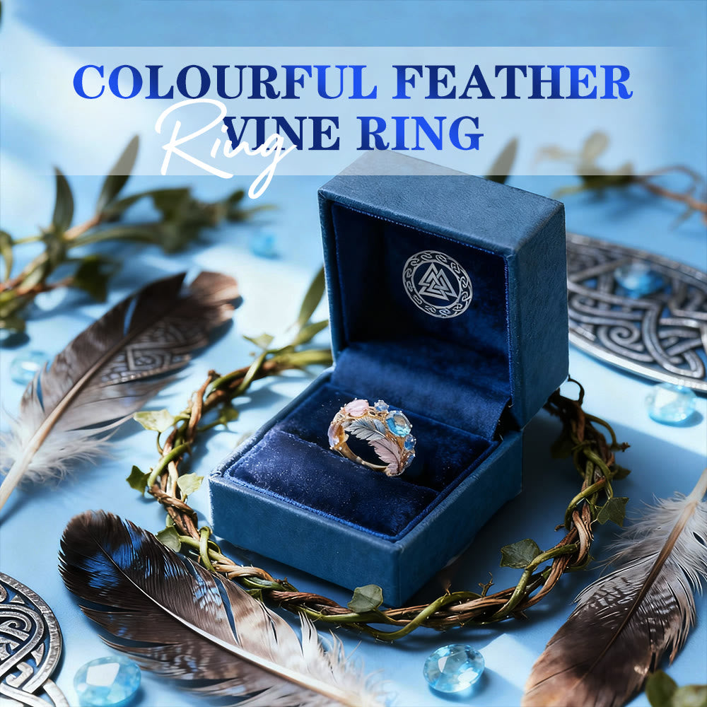 FREE Today: Colourful Feather Vine Ring - image 2