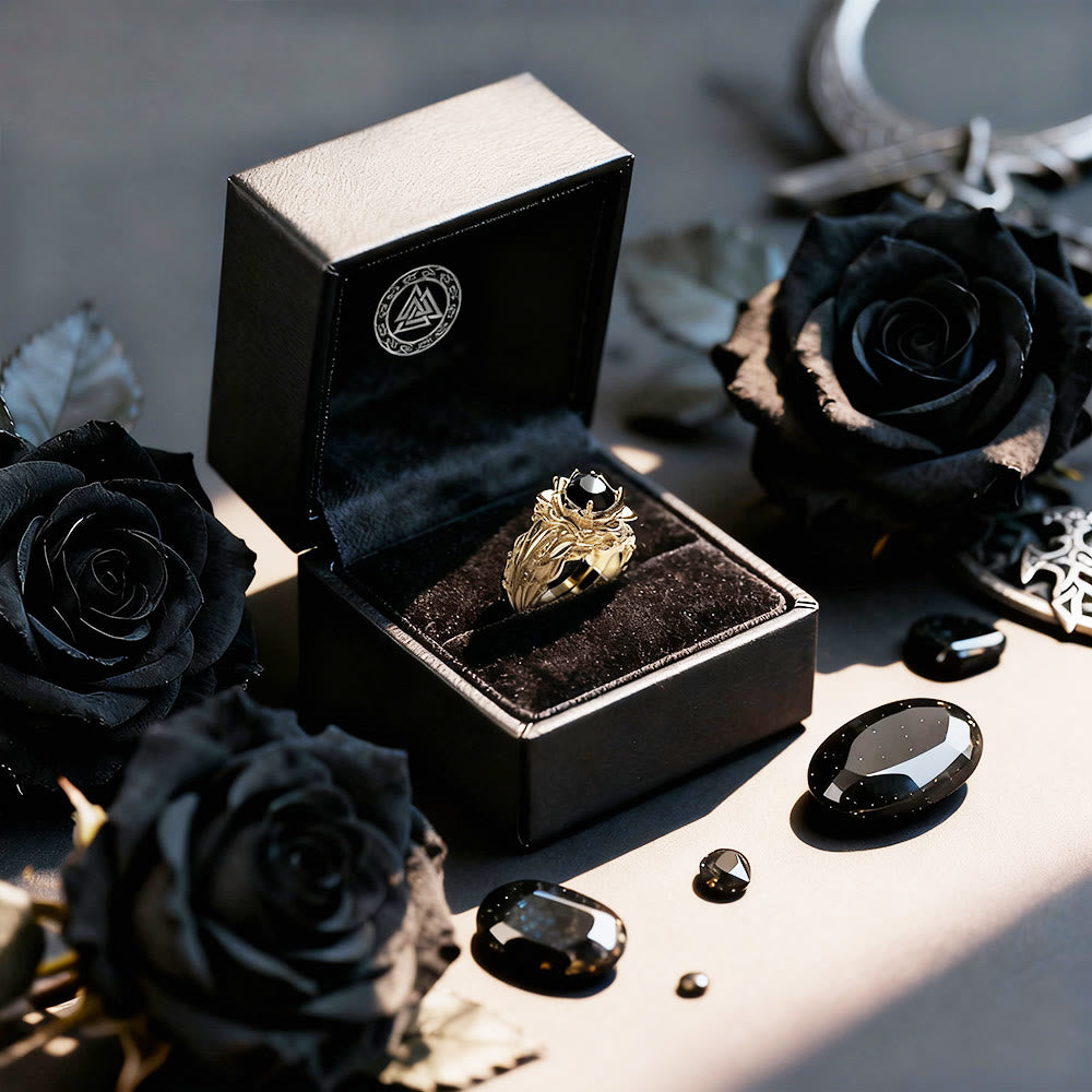 FREE Today: Black Onyx Rose Three-piece Ring Set - image 4