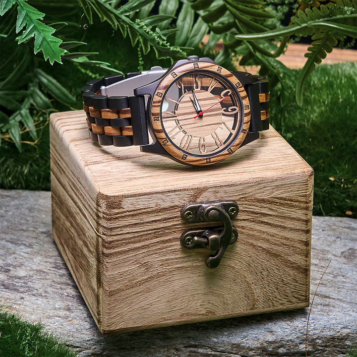 WorldNorse Timber-Art Skeleton Wooden Watch - image 6