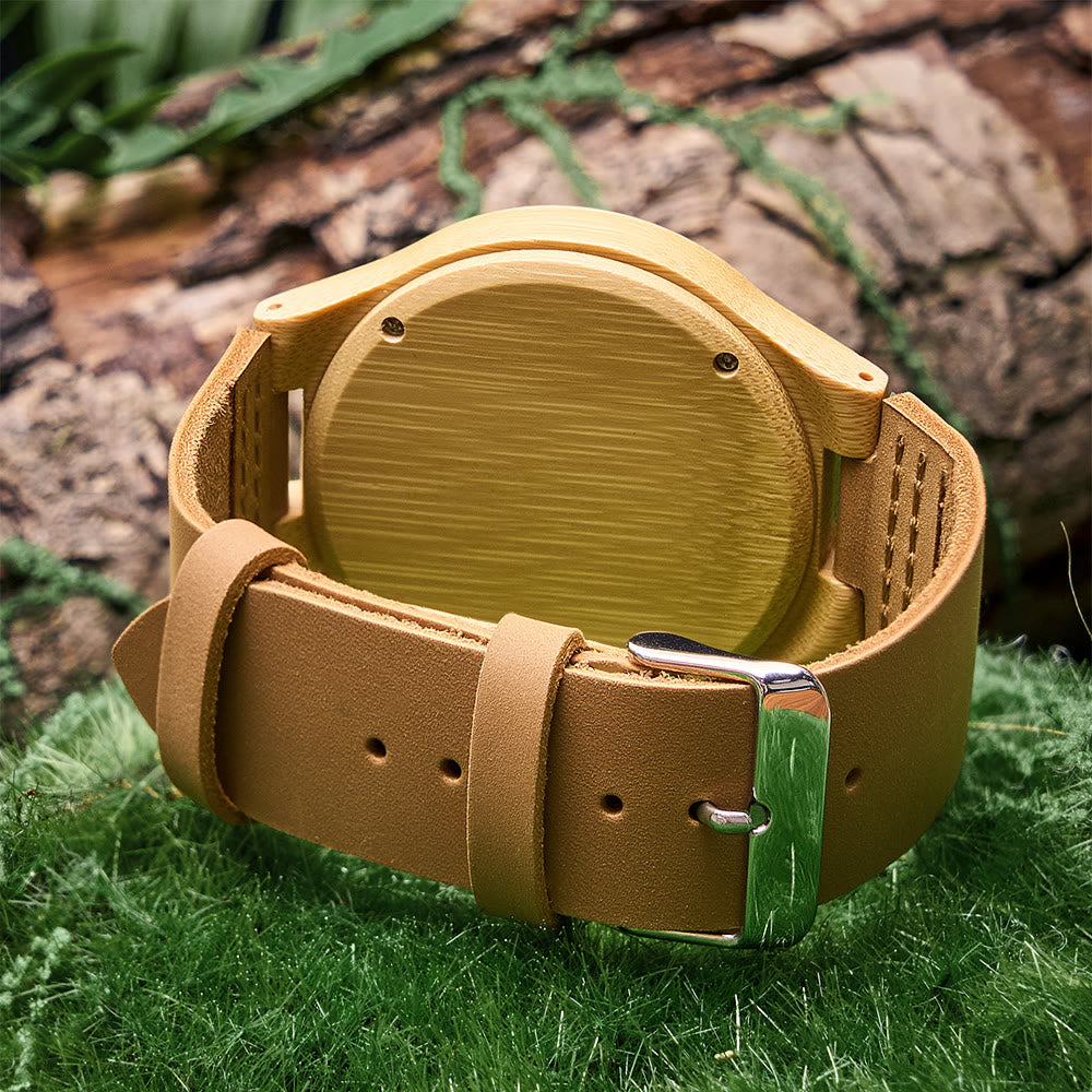 WorldNorse Elk-Profile Textured Wooden Watch - image 3