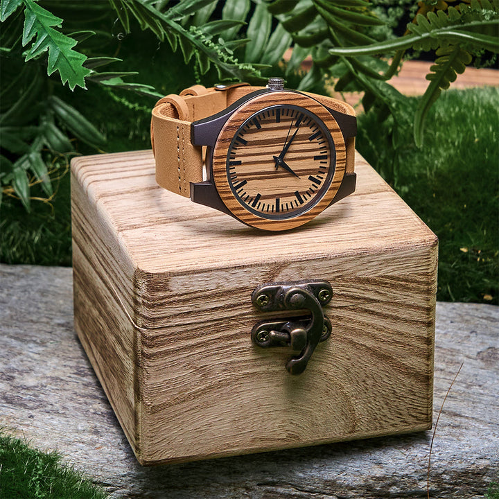 WorldNorse Forest Vertical Stripe Wooden Watch - image 6