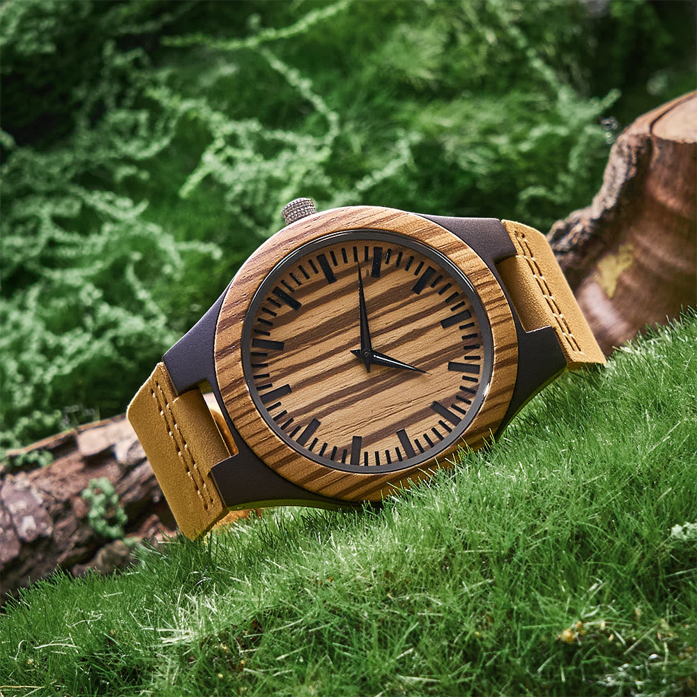 WorldNorse Forest Vertical Stripe Wooden Watch - image 2