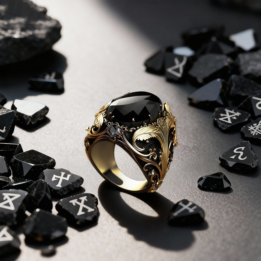 FREE Today: Vintage Protection Black Onyx Ring - US 14 - image 0