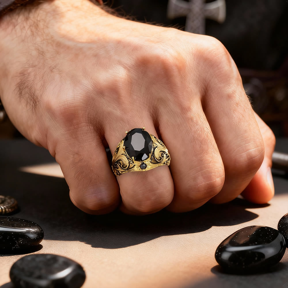 FREE Today: Vintage Protection Black Onyx Ring - image 1