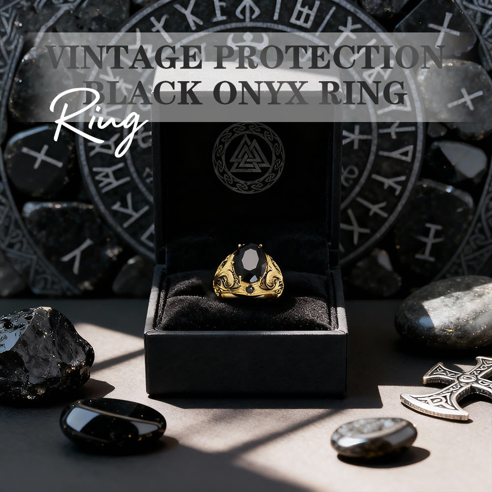 FREE Today: Vintage Protection Black Onyx Ring - image 2