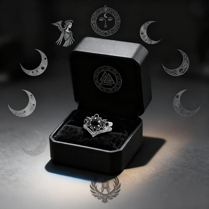 FREE Today: Triple Moon Godness Ring Set - image 4