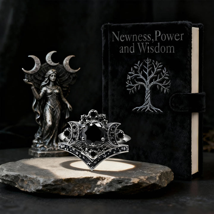 FREE Today: Triple Moon Godness Ring Set - image 3