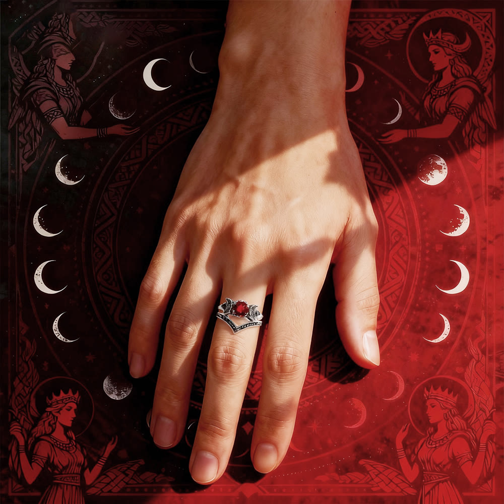 FREE Today: Triple Moon Godness Ring Set - image 6