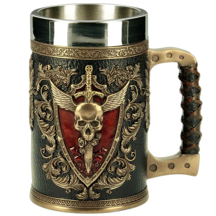WorldNorse Gothic Skull Winged Sword Mug - image 4