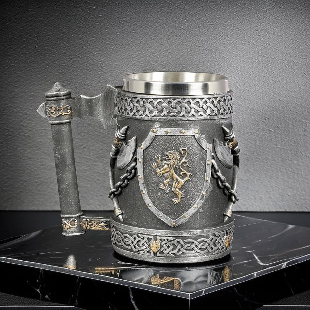 WorldNorse Lion Shield Norse Weapon Mug - image 3