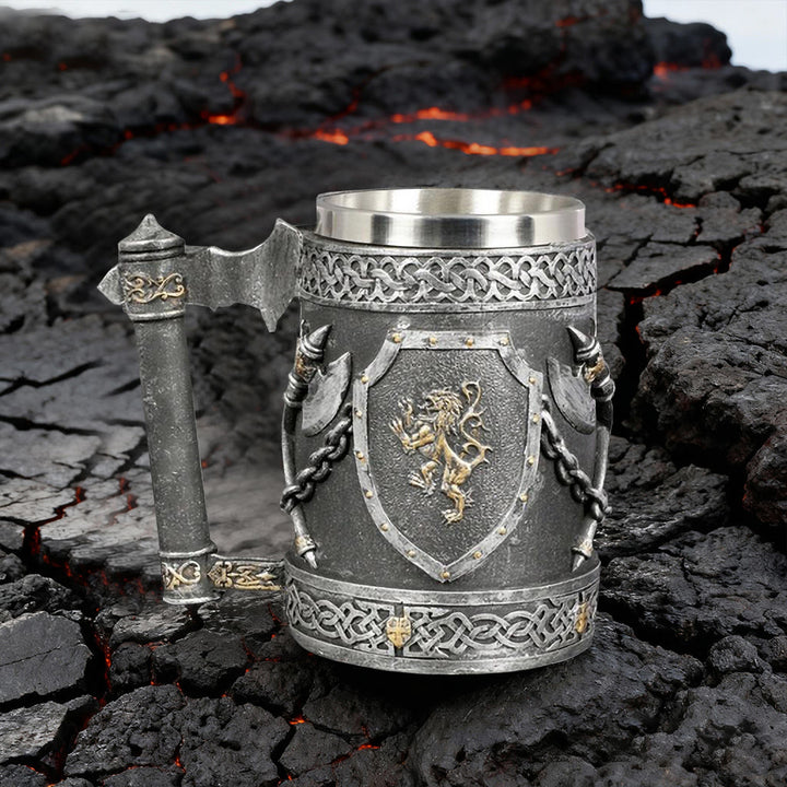 WorldNorse Lion Shield Norse Weapon Mug - image 2