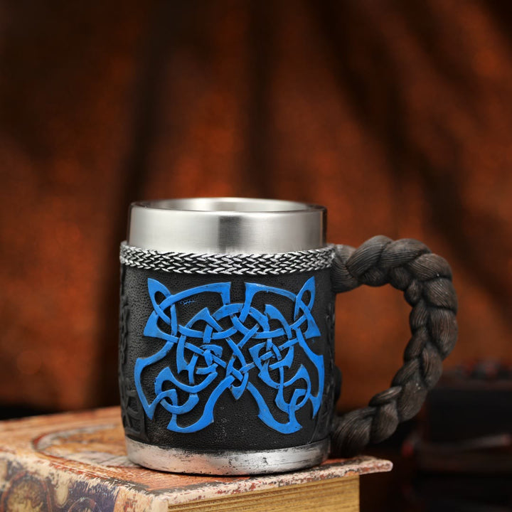 WorldNorse Viking Warrior-Encrusted Braided Mug - image 7