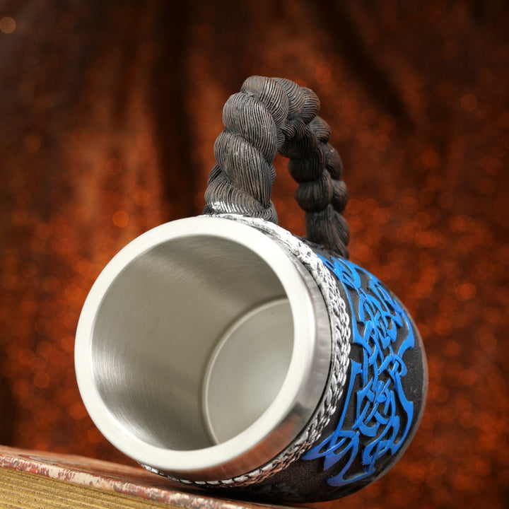 WorldNorse Viking Warrior-Encrusted Braided Mug - image 8