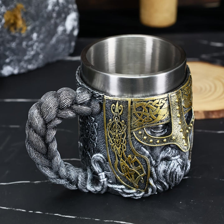 WorldNorse Viking Warrior-Encrusted Braided Mug - image 2