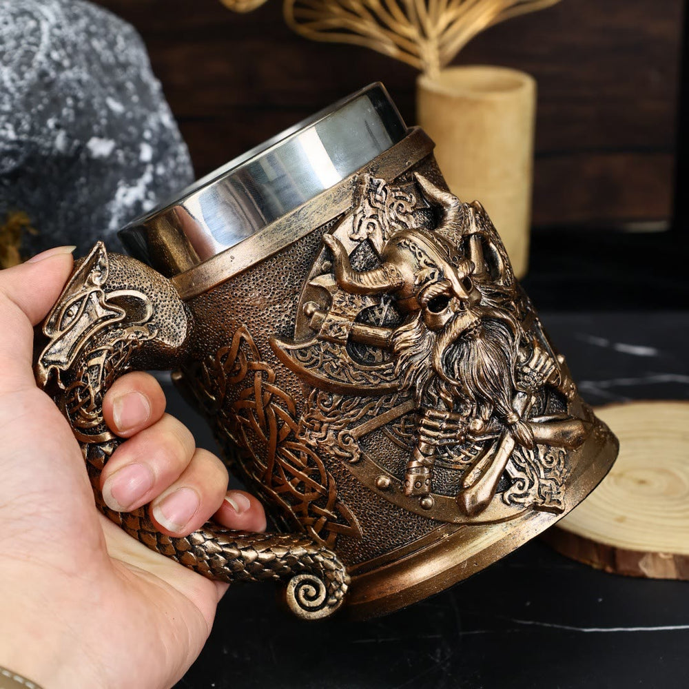 WorldNorse Viking Axe Norse Dragon Warrior Mug - image 1