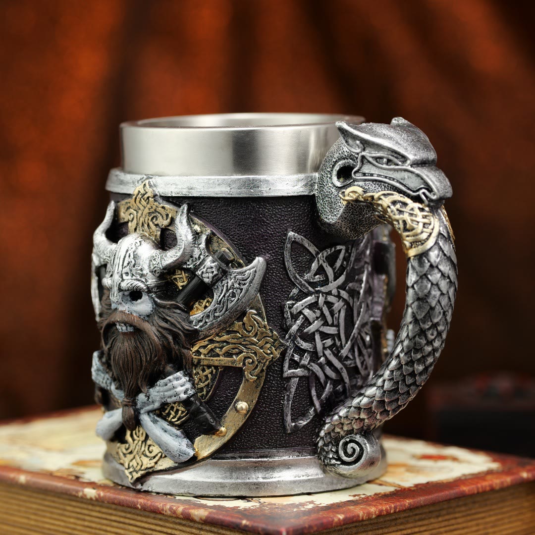 WorldNorse Viking Axe Norse Dragon Warrior Mug - image 5