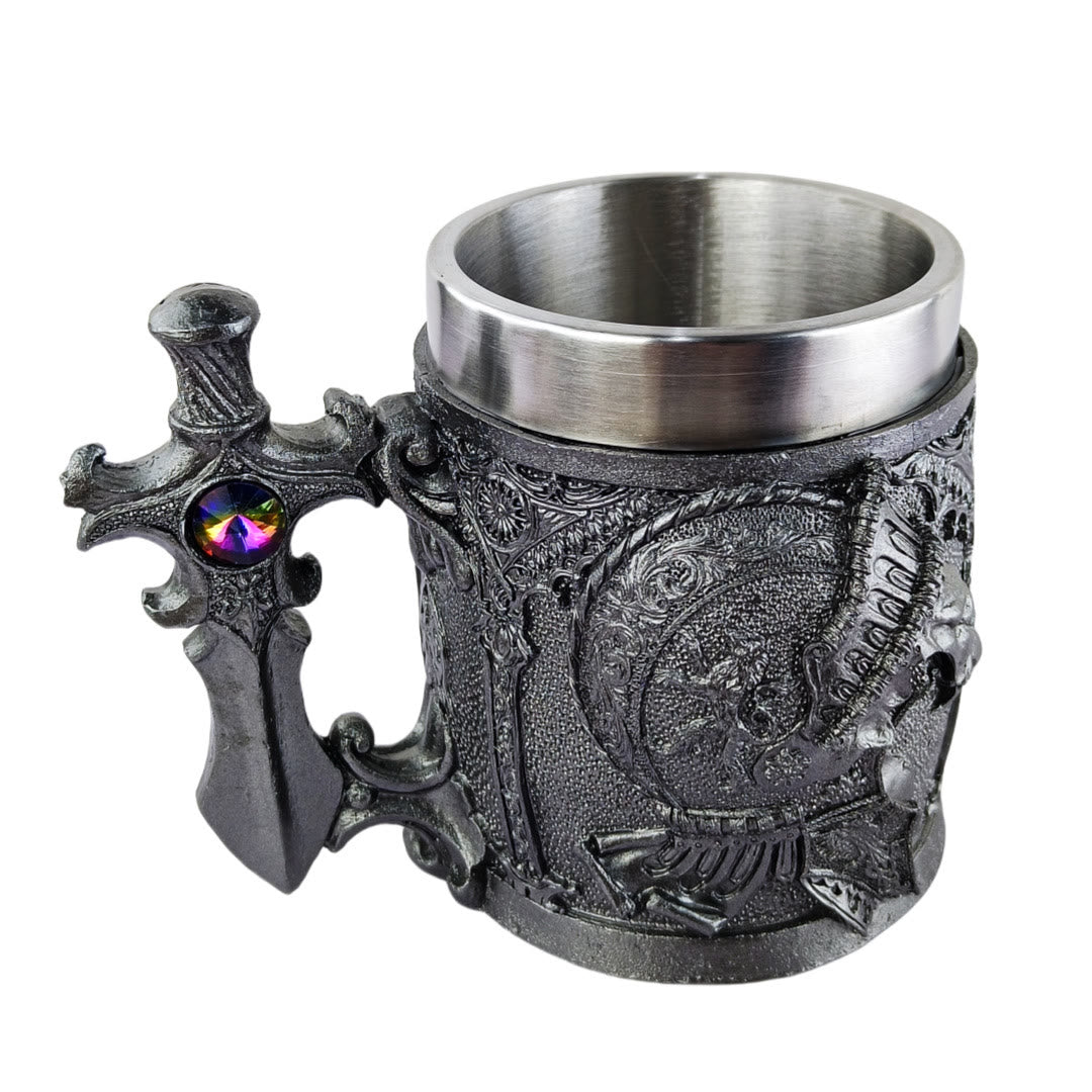 WorldNorse Gothic Dragon Handled Knight Emblem Mug - Samurai and Sword - image 5