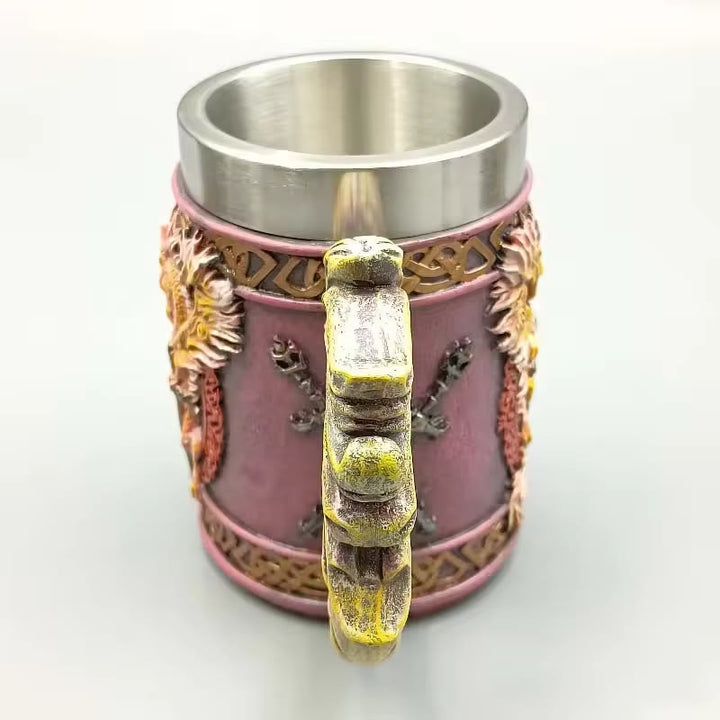 WorldNorse Winged Dragon Encrusted Sword Mug - image 4