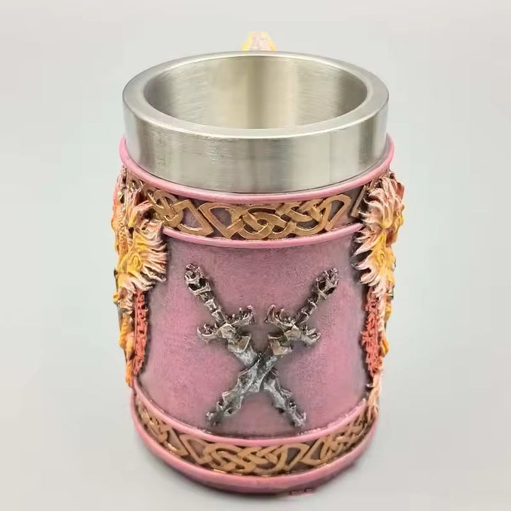 WorldNorse Winged Dragon Encrusted Sword Mug - image 5