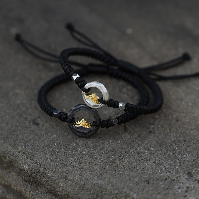 WorldNorse 999 Sterling Silver Artisan Braided Rope Contrast Bracelet - image 4