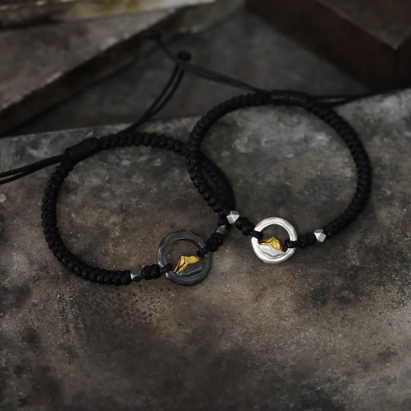 WorldNorse Handcrafted 999 Silver Artisan Braided Rope Contrast Bracelet - image 3