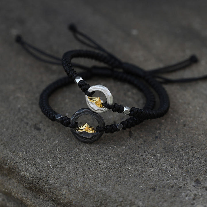 WorldNorse 999 Sterling Silver Artisan Braided Rope Contrast Bracelet - image 4