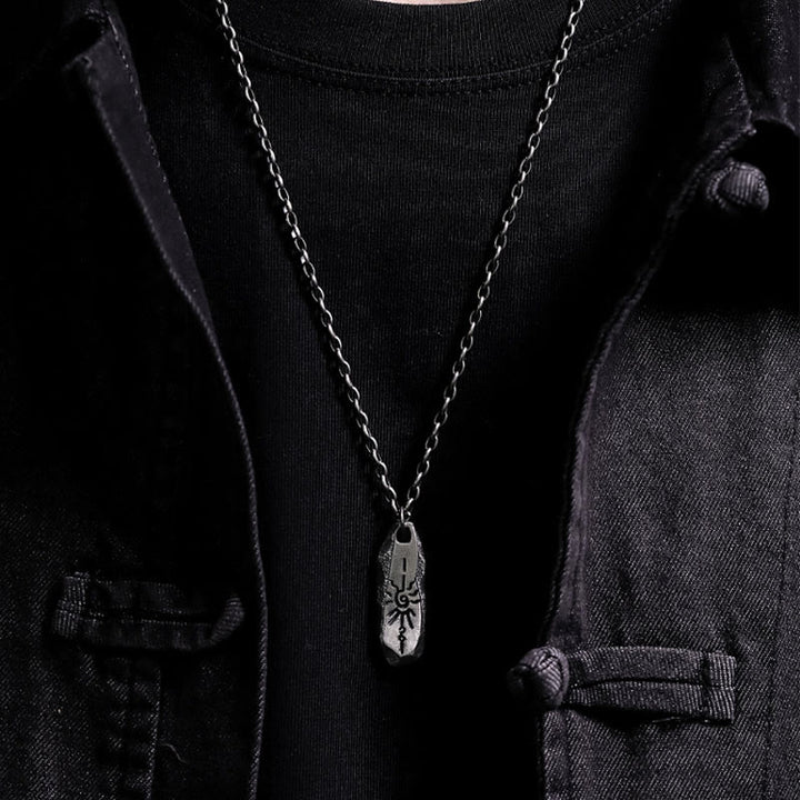 WorldNorse Handcrafted 999 Silver Rugged Sun Symbol Artisan Necklace - image 5