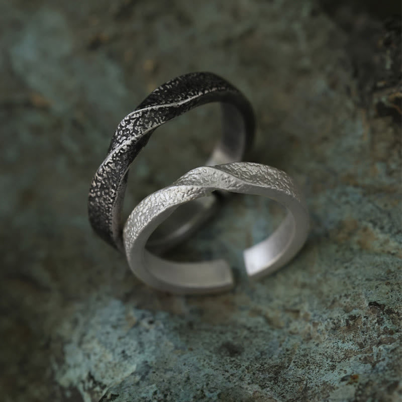 WorldNorse Handcrafted 999 Silver Handmade Rugged Twist Textured Ring - image 3