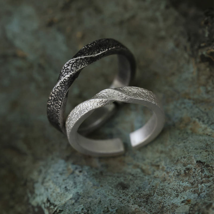 WorldNorse Handcrafted 999 Silver Handmade Rugged Twist Textured Ring - image 3