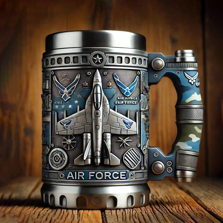 WorldNorse Artisan Textured Gear Embossed Mug - Air Force - image 1