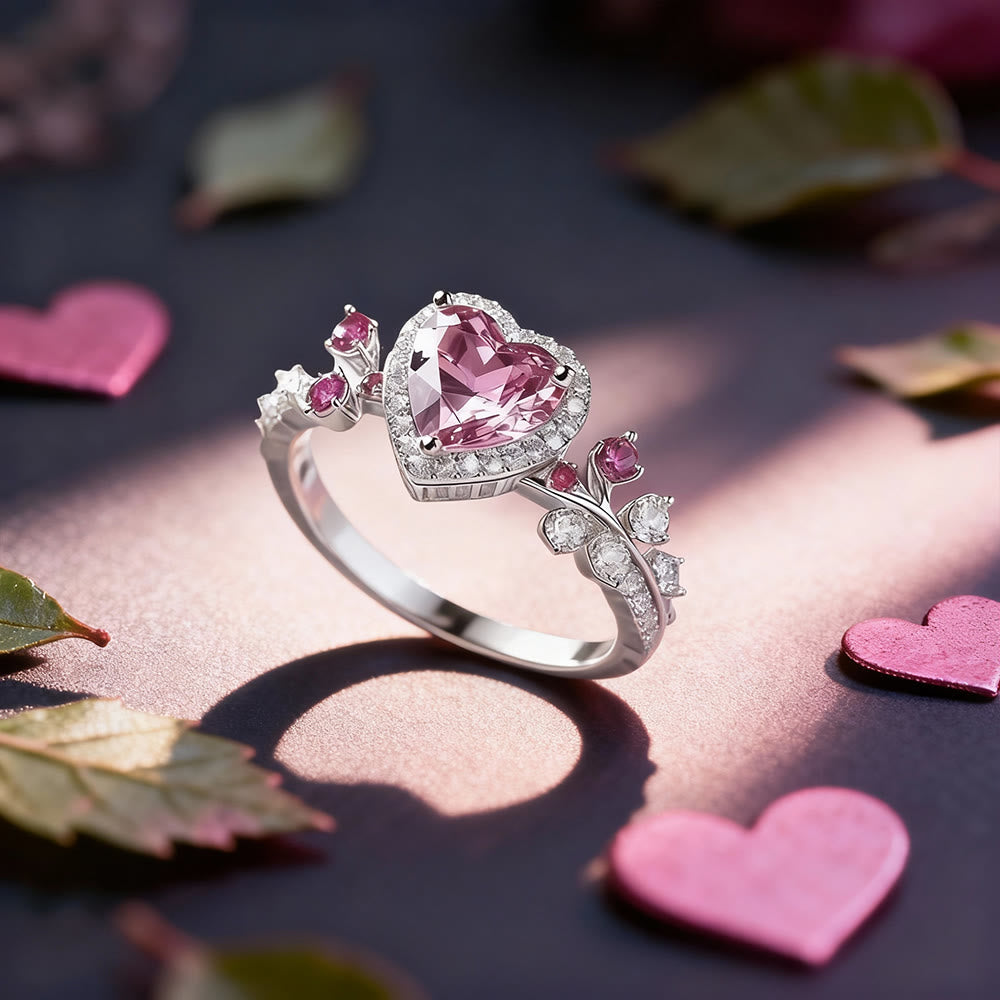 FREE Today: Roselight Heart Bloom Leaf Ring - US 10 - image 0