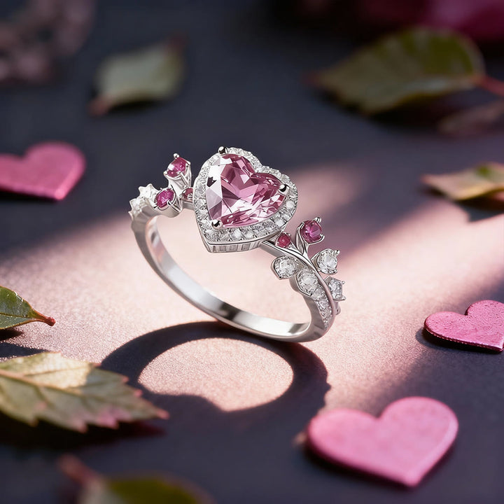 FREE Today: Roselight Heart Bloom Leaf Ring - US 10 - image 0