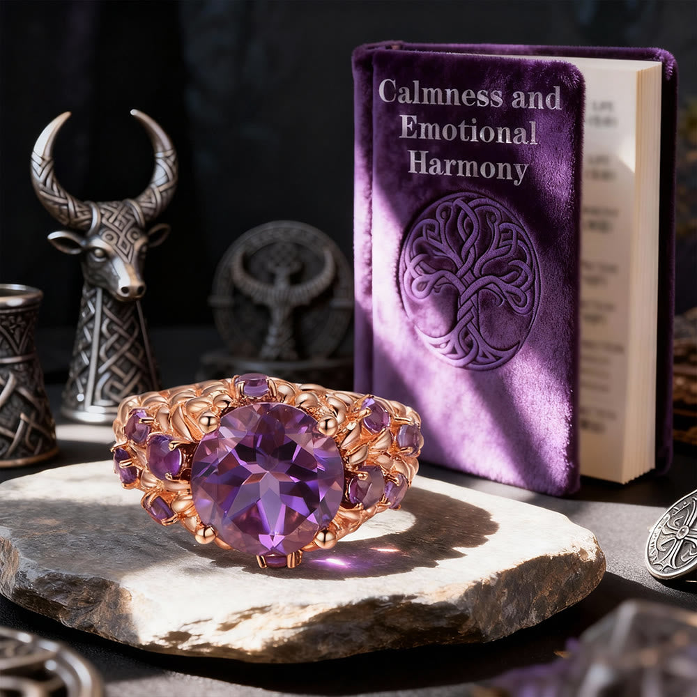FREE Today: Journey of Healing Amethyst Rose Gold Ring - image 3