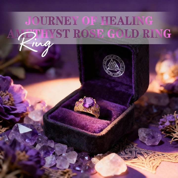 FREE Today: Journey of Healing Amethyst Rose Gold Ring - image 2