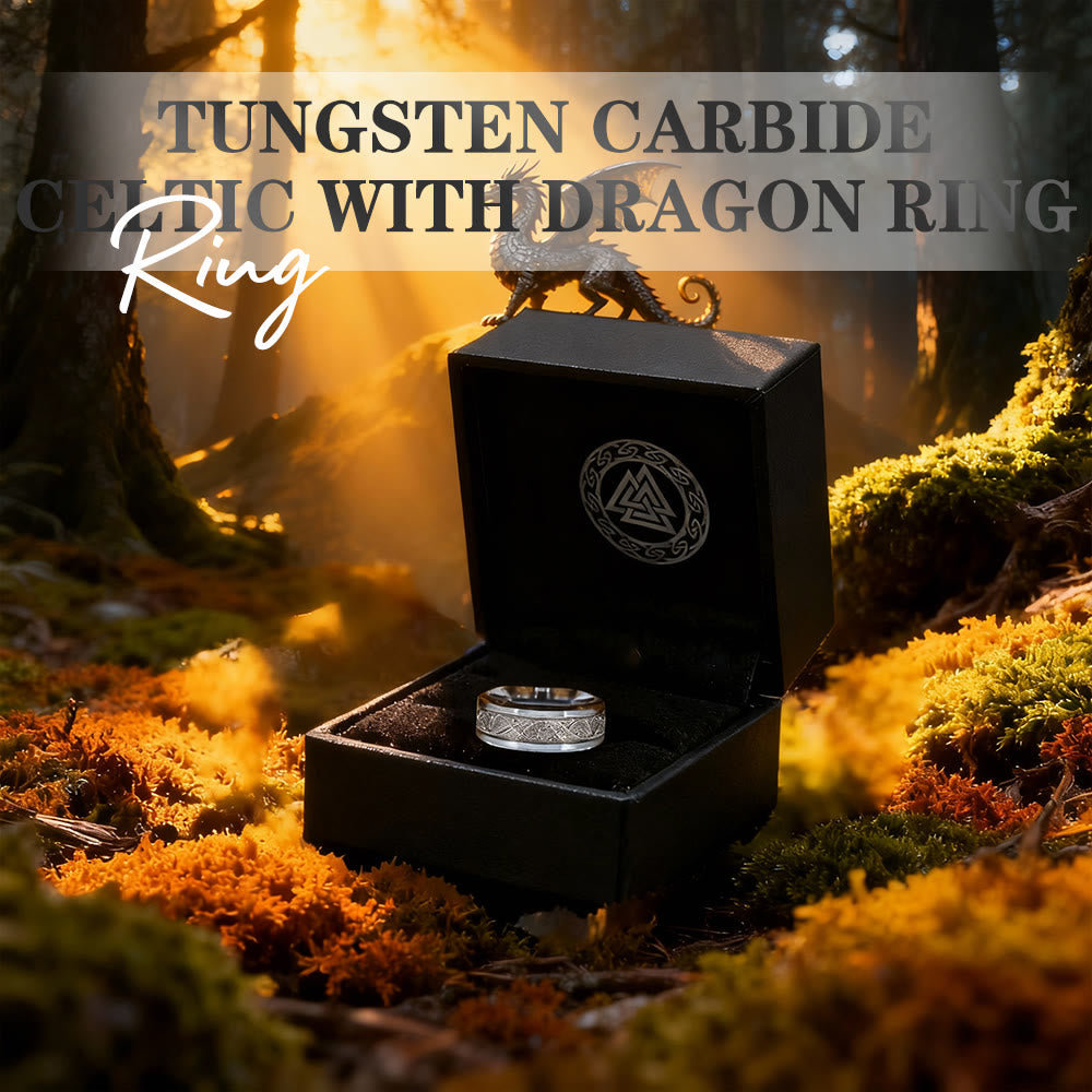 FREE Today: Tungsten Carbide Celtic with Dragon Ring - image 7