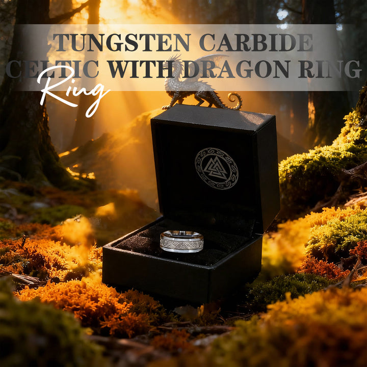 FREE Today: Tungsten Carbide Celtic with Dragon Ring - image 7