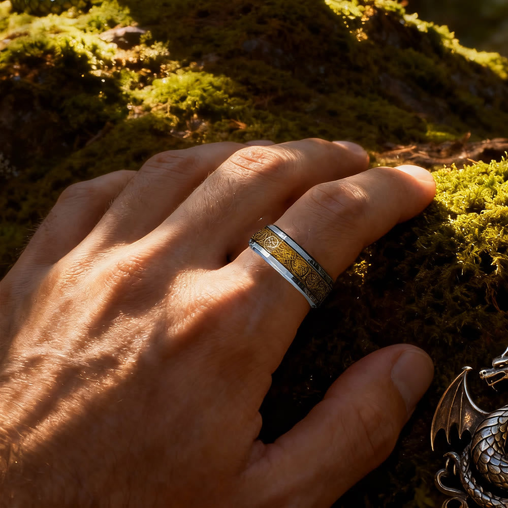 FREE Today: Tungsten Carbide Celtic with Dragon Ring - image 1