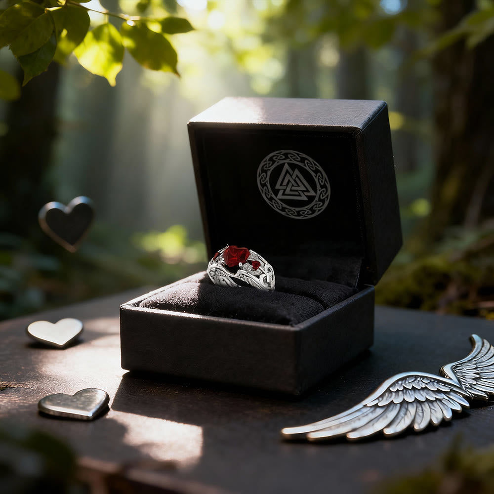 FREE Today: Angel Wings Heart Zircon Ring - image 4