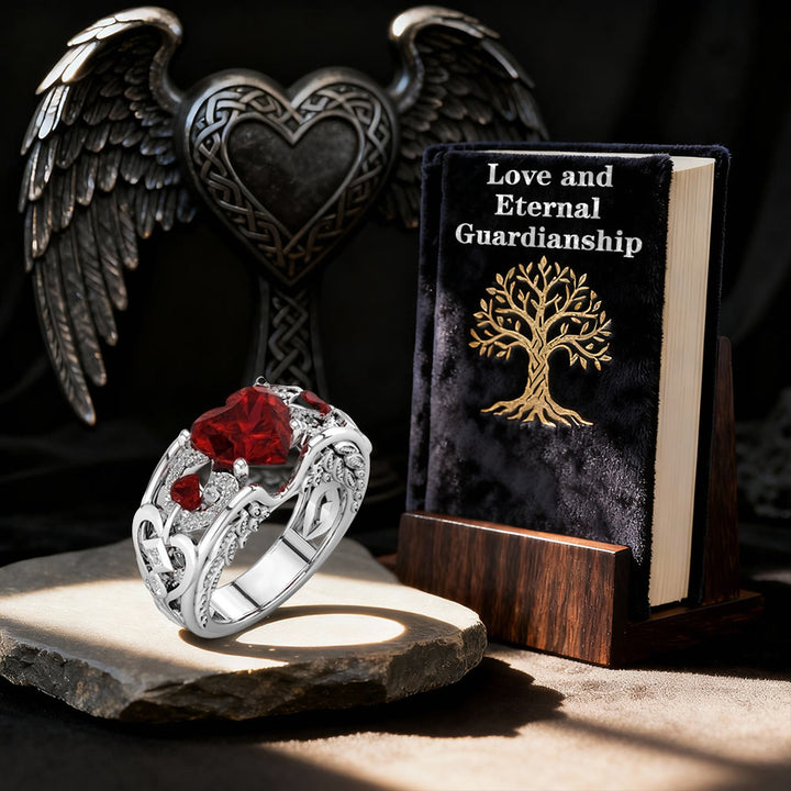 FREE Today: Angel Wings Heart Zircon Ring - image 3
