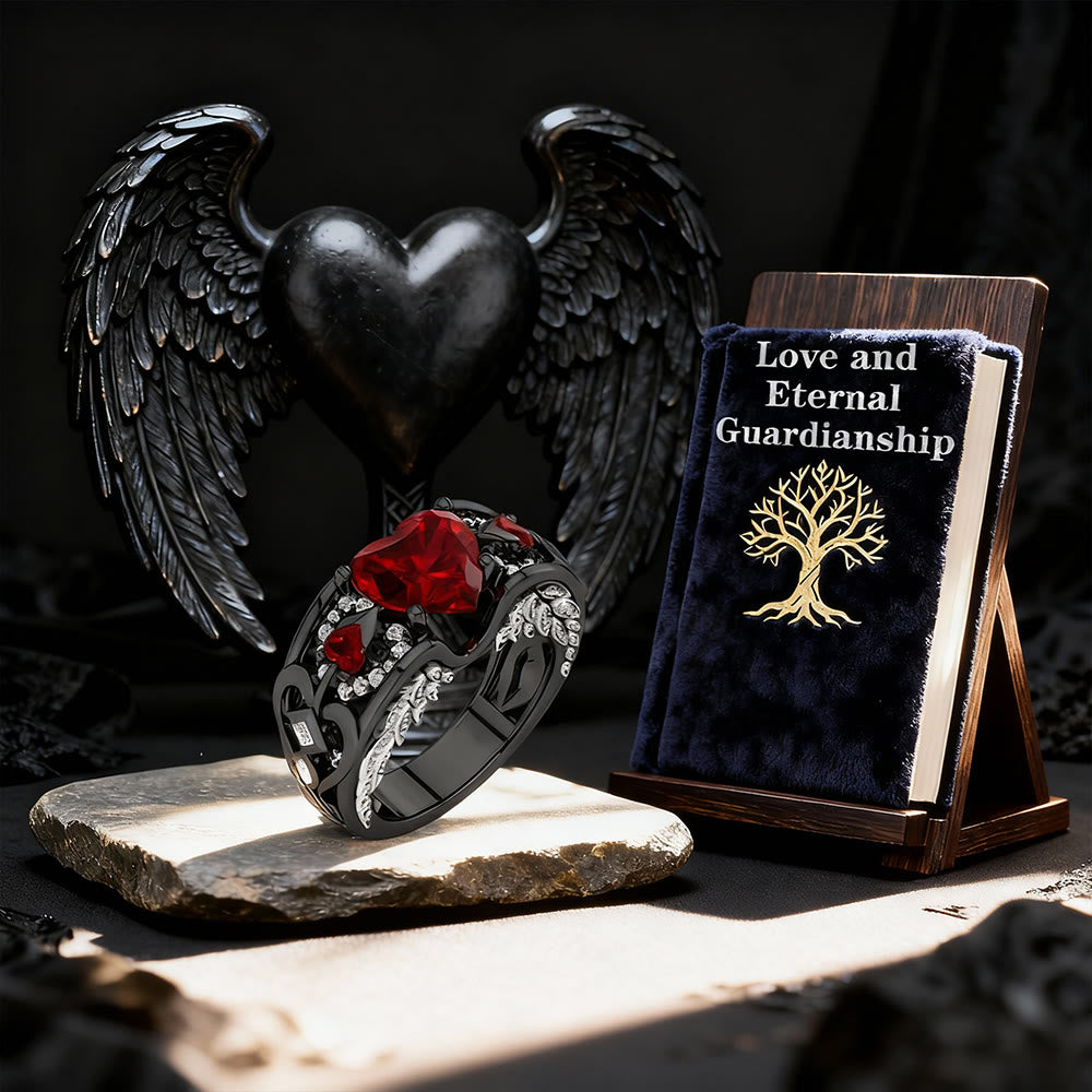 FREE Today: Angel Wings Heart Zircon Ring - image 7