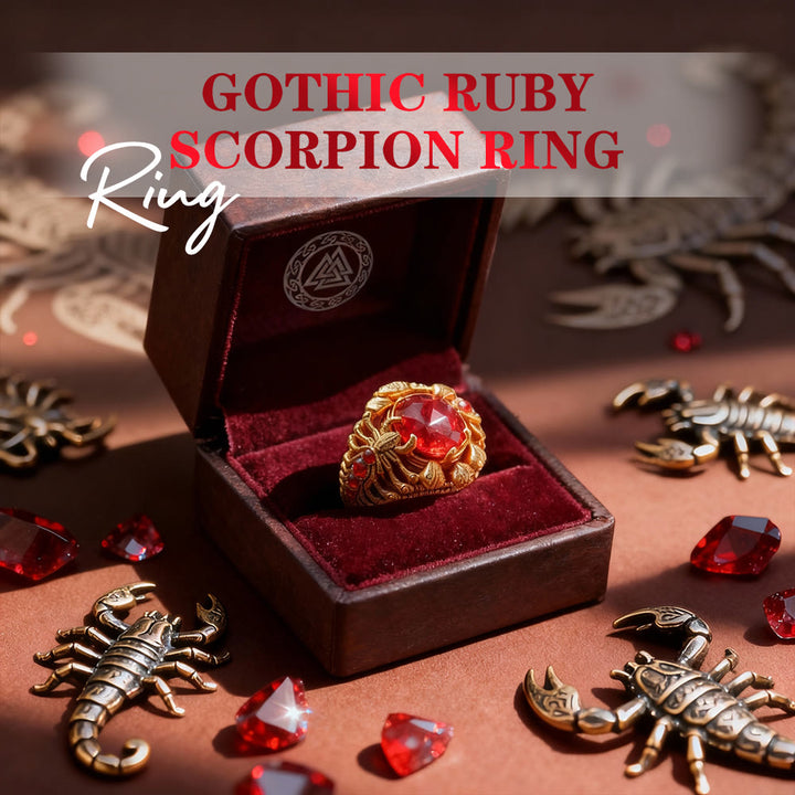 FREE Today: Gothic Ruby Scorpion Ring - image 2