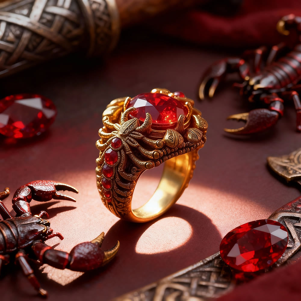 FREE Today: Gothic Ruby Scorpion Ring - image 0