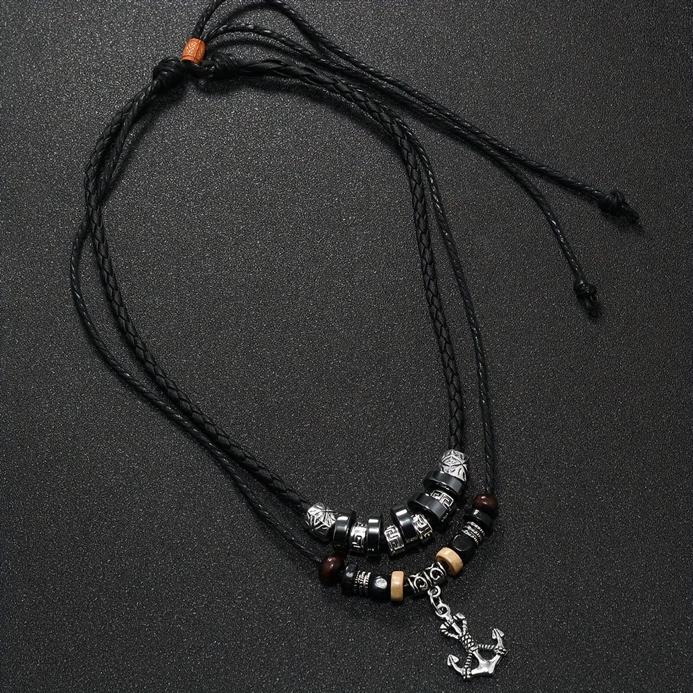 FREE Today: Geometric Engraved Bead Anchor Pendant Necklace - image 5