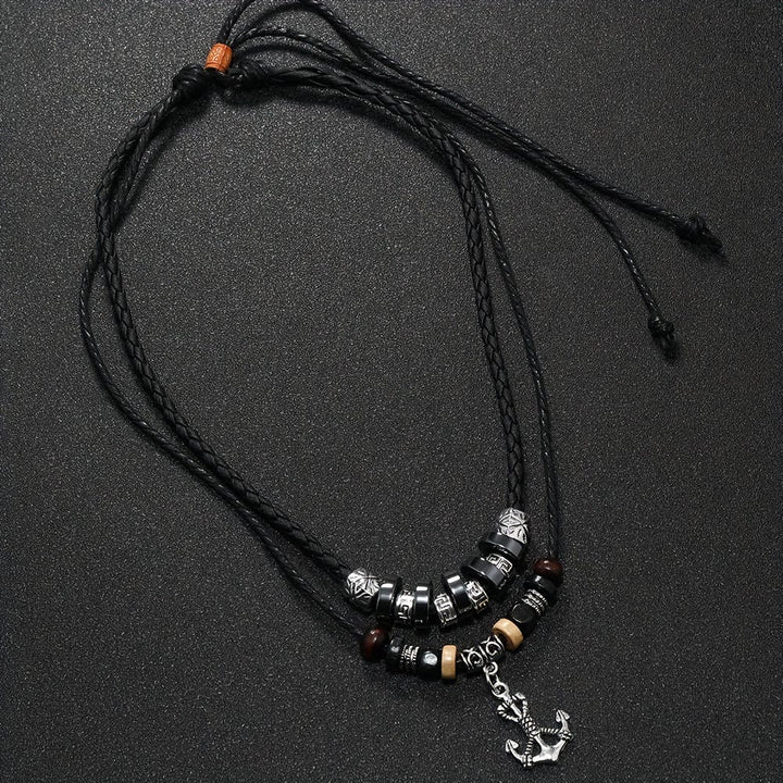 FREE Today: Geometric Engraved Bead Anchor Pendant Necklace - image 5